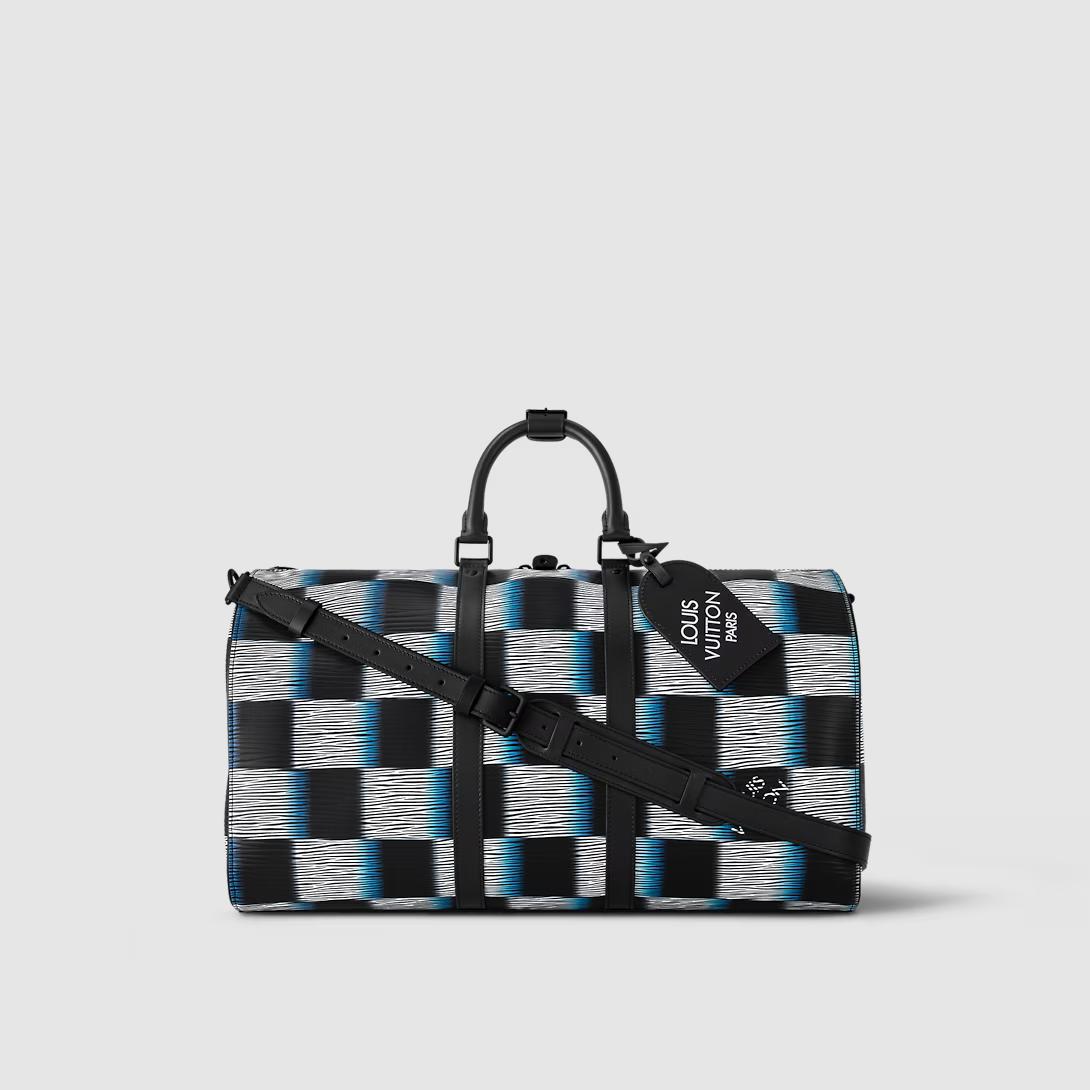 Túi Louis Vuitton Keepall Bandoulière 50 A05 Nam Đen